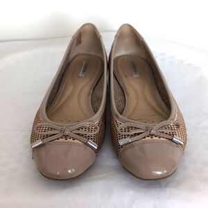 GEOX metallic Pink and Beige Ballet flats size 7